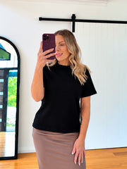 Hallie Tee- Black