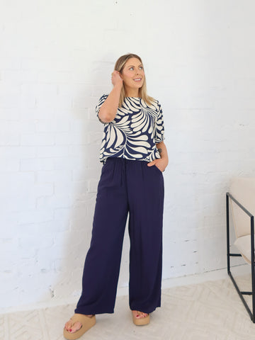Leo Pants- Navy