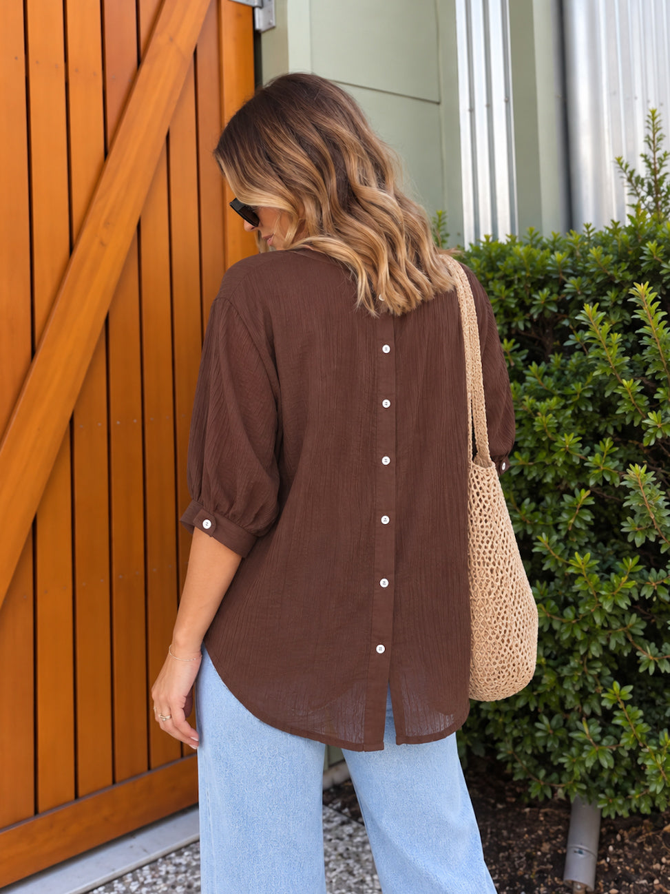 Mimi Blouse - Chocolate