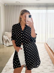 August Shirt- Polka Dot