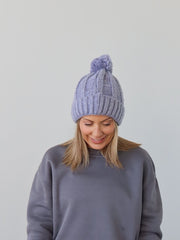 Jolie Beanie - Steel Blue/Grey