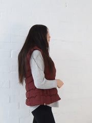 Luna Vest - Burgundy