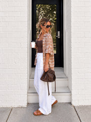 Plait Shirt- Mocha