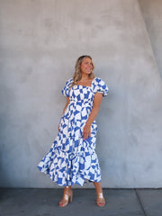 Harriet Dress - Sapphire Blue