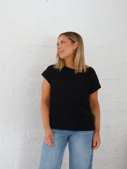 Ella Knit Top- Black