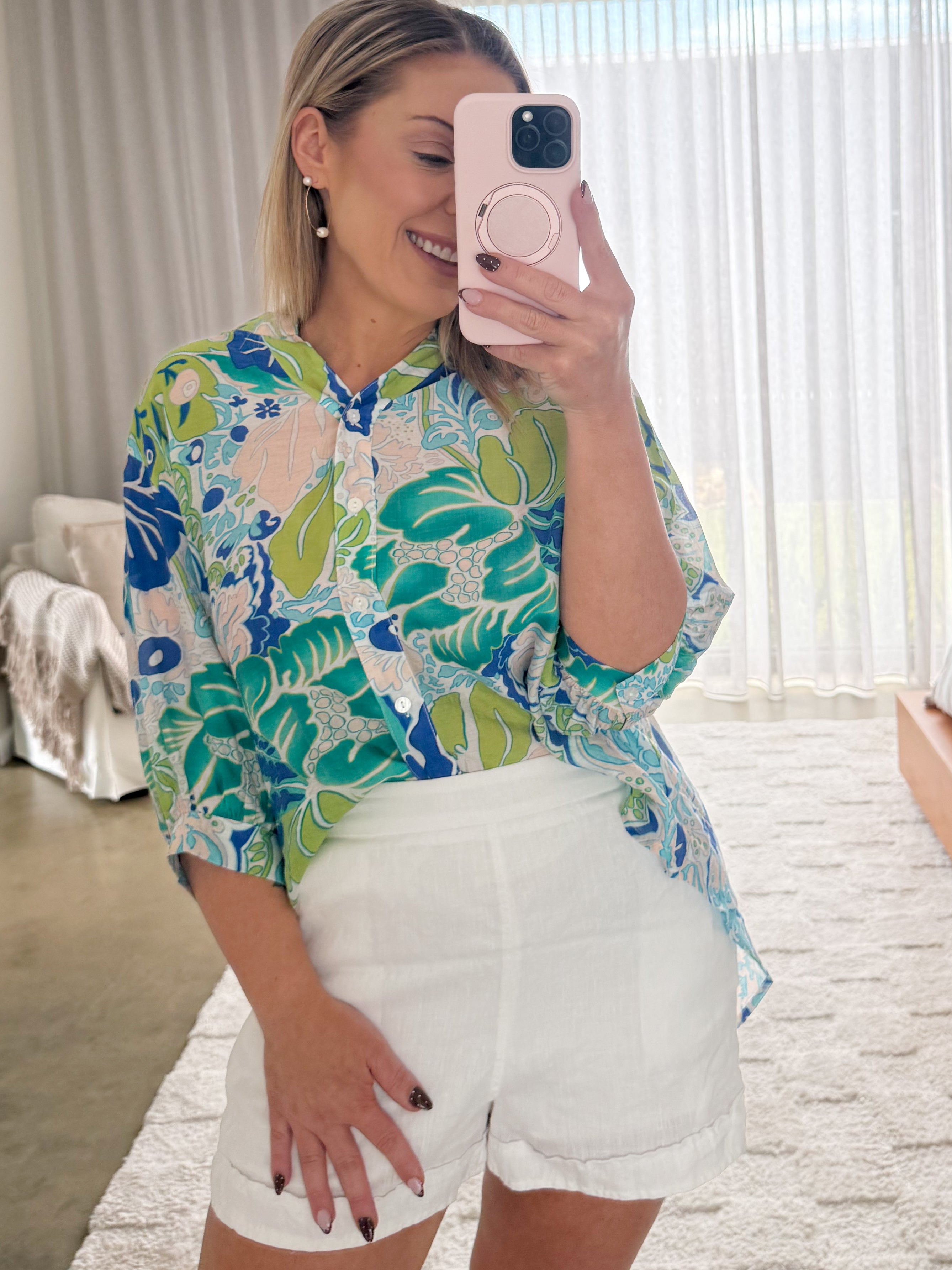 Mimi Blouse - Sea Green