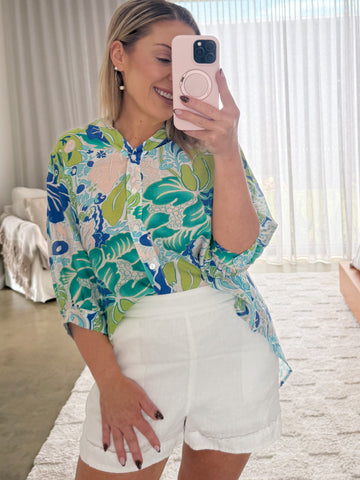 Mimi Blouse - Sea Green