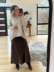 Yolanda Knit - Mocha Fleck