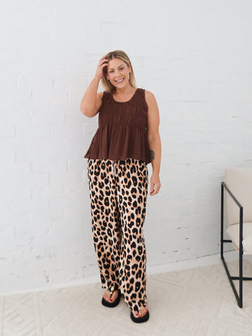Hadley Pants - Light Leopard