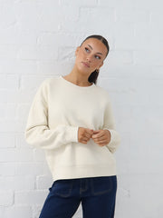 Gracie Relaxed Crew - Ecru