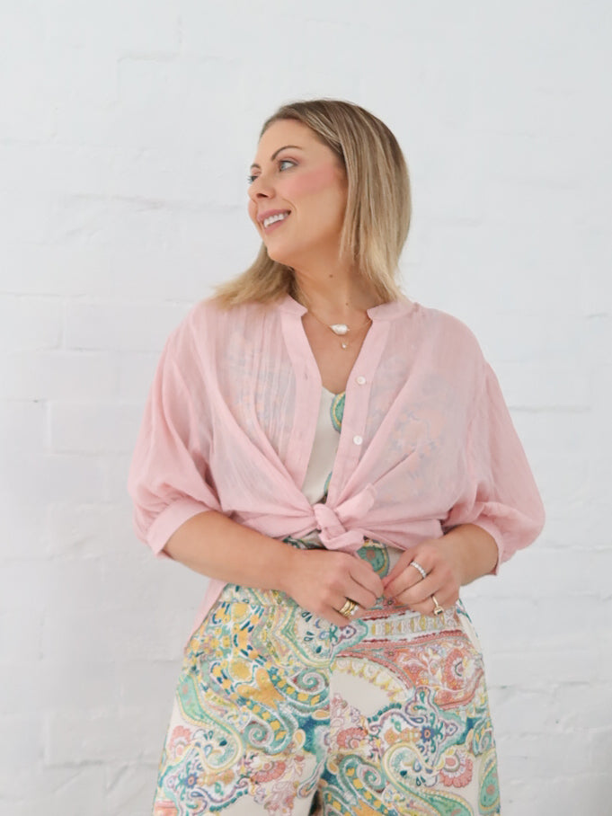 Mimi Blouse - Pale Pink