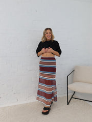 Stevie Skirt- Rosewood/Taupe