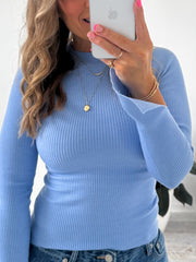 Celeste Knit Top - Blue