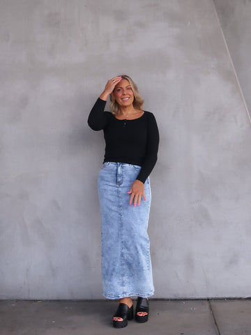 Beau Denim Skirt