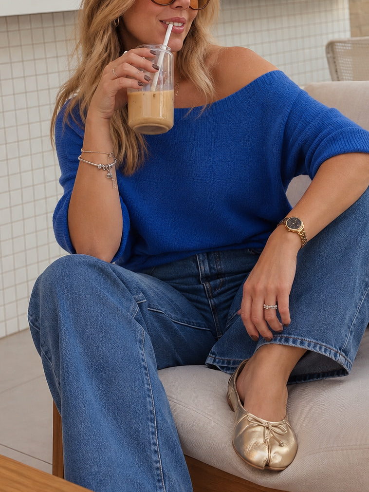 Chloe Top- Cobalt