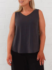 Mia Top- Grey