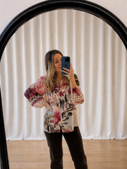 Bloom Shirt- Beige Floral