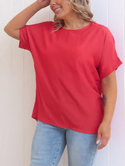 Tamsin Blouse - Red