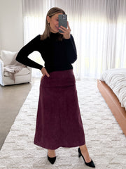 Bianca Skirt - Red Dahlia