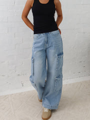 Paxton Cargo Jeans- Light