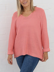 Sailah Knit - Coral