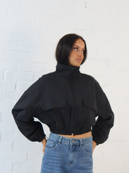Shasta Bomber Jacket- Black