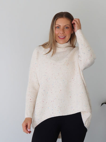 Yolanda Knit - Cream Fleck