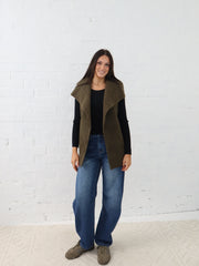 Lana Vest- Green Moss