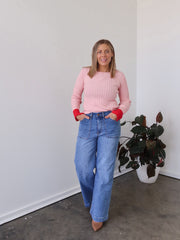 Deandra Knit Top - Pink