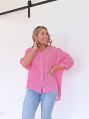 Mimi Blouse - Fuchsia