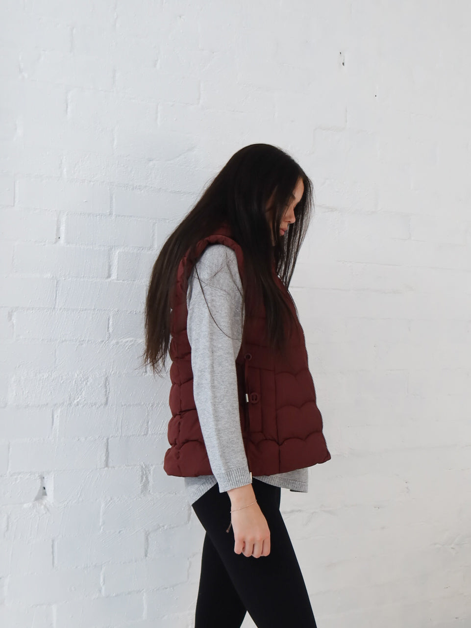Luna Vest - Burgundy