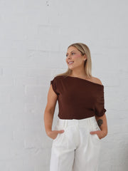Nora Top- Chocolate