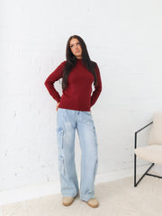 Jayde Knit- Burgundy