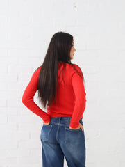 Selma Knit Top - Red