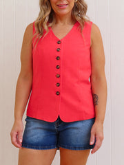 Carter Vest - Red