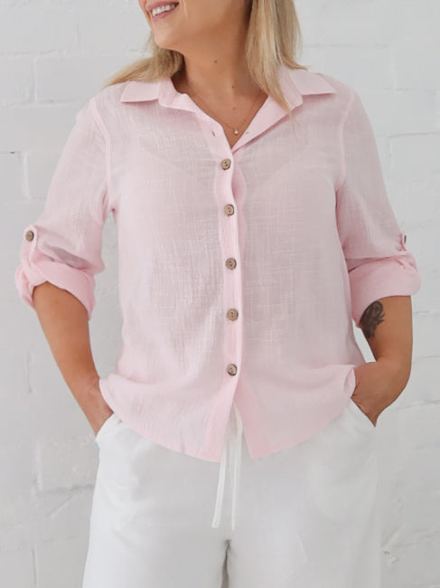 Faye Shirt- Pink
