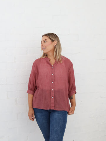 Mimi Blouse - Raisin