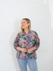 Mimi Blouse - Purple Floral