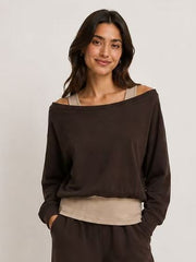 Juni Sweatshirt- Chocolate
