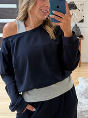Juni Sweatshirt- Navy