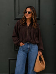 Zali Jacket- Chocolate