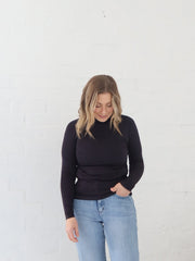 Wilder Long Sleeve Top - Navy