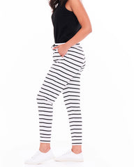 Heidi Pants - White and Black