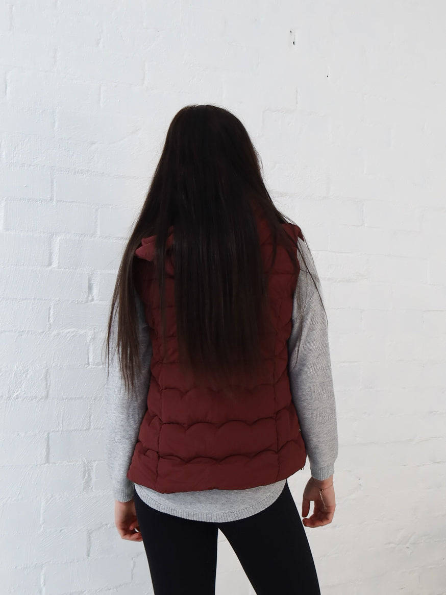 Luna Vest - Burgundy