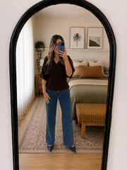 Henley Top- Chocolate