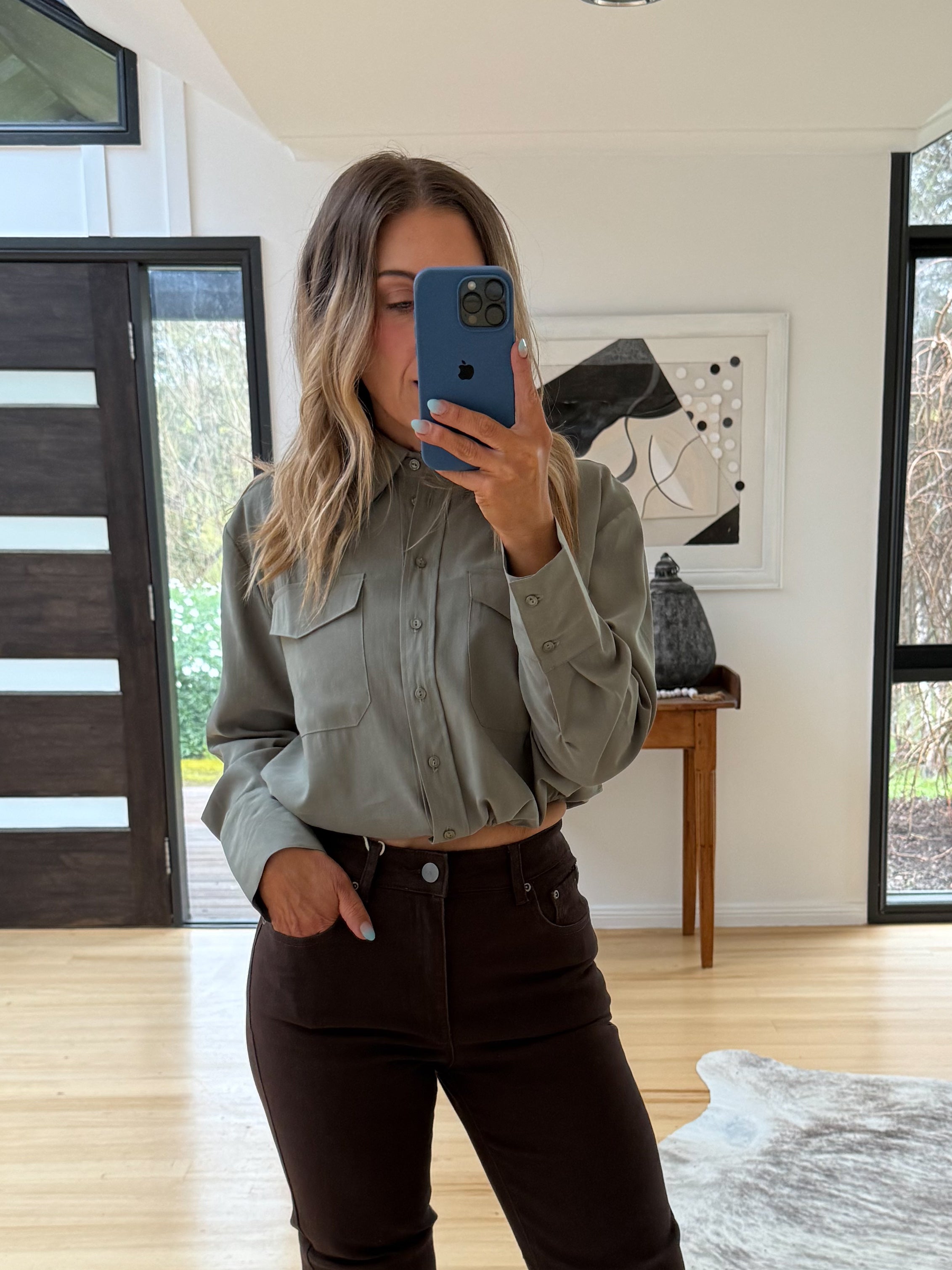 Hailey Shirt- Sage