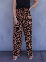 Roxy Pants - Dark Leopard