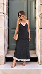 Dottie Top- Black/White