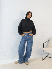 Shasta Bomber Jacket- Black