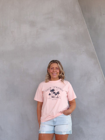 Palm Springs Tee - Pink